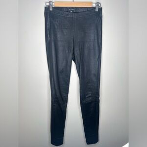 Lamarque Leather Leggings Black Women’s Size M Needs Some Stitching